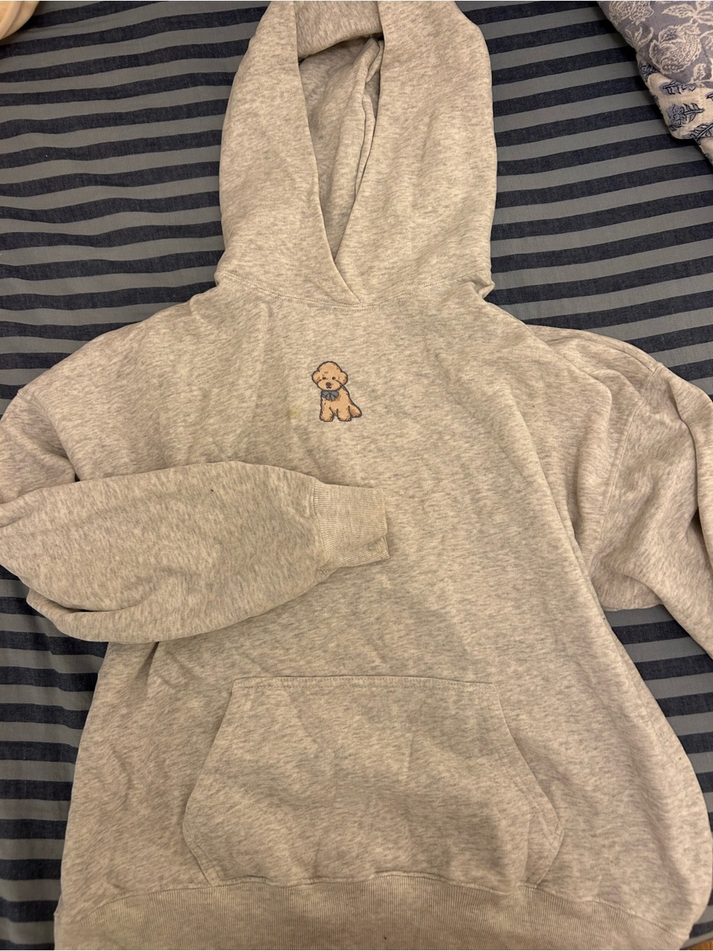 Hollister Light Heather Gray Pullover Hoodie